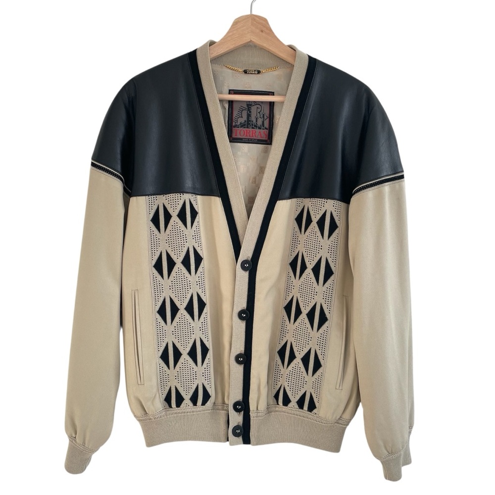 Torras Leather Silk Cotton Bomber Jacket Men’s EU 48 Spain